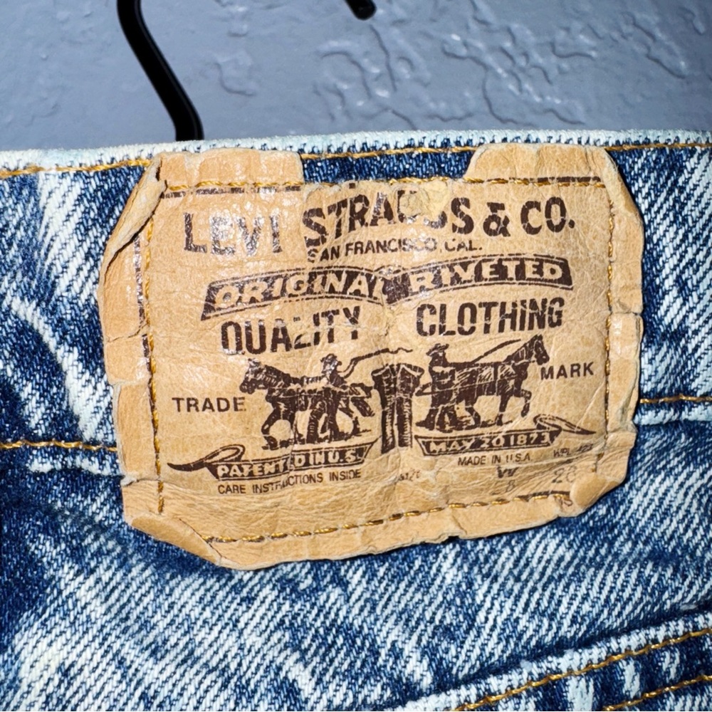 Levi’s 705 80s Acid Wash Orange Tab Jeans Size 28/26” - Picture 6 of 11